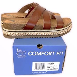 jellypop lanza platform sandals